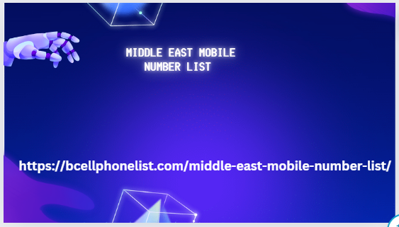 Middle East Mobile Number List