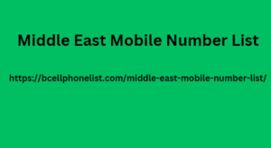 Middle East Mobile Number List